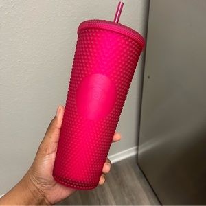 Starbucks Berry Red Studded Soft Matte Studded Tumbler